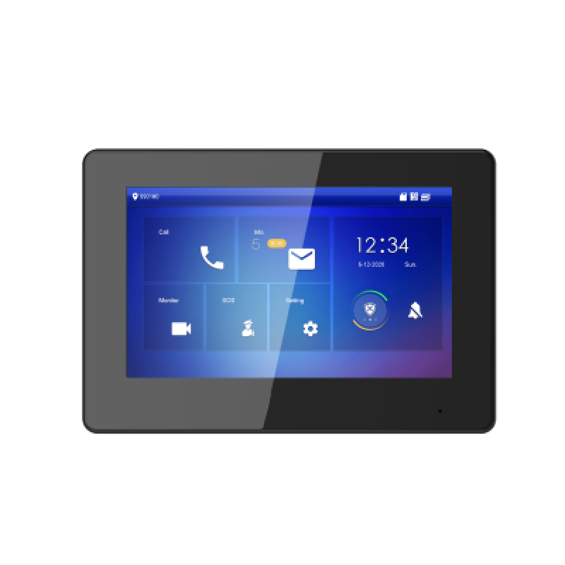 Produkt - TURM IP Video Türsprechanlage 7" LCD Touchscreen Monitor mit PoE in weiß